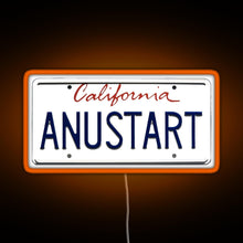 Charger l&#39;image dans la galerie, Arrested Development Tobias Vanity Plate RGB neon sign orange