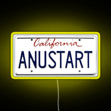 Charger l&#39;image dans la galerie, Arrested Development Tobias Vanity Plate RGB neon sign yellow