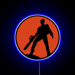 Ash vs The Evil Dead Red RGB neon sign blue