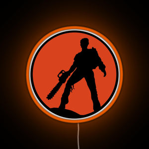 Ash vs The Evil Dead Red RGB neon sign orange