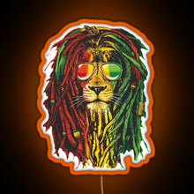 Charger l&#39;image dans la galerie, Awesome Design Bob Marley Funny Men Rasta Lion Women Who Love RGB neon sign orange