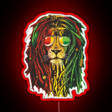 Charger l&#39;image dans la galerie, Awesome Design Bob Marley Funny Men Rasta Lion Women Who Love RGB neon sign red