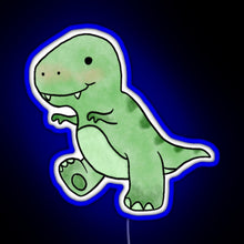Charger l&#39;image dans la galerie, Baby T Rex RGB neon sign blue