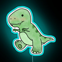 Charger l&#39;image dans la galerie, Baby T Rex RGB neon sign lightblue 