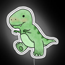 Charger l&#39;image dans la galerie, Baby T Rex RGB neon sign white 