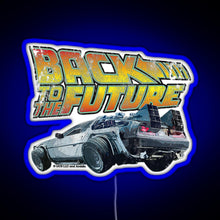 Charger l&#39;image dans la galerie, Back to the future RGB neon sign blue
