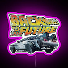 Charger l&#39;image dans la galerie, Back to the future RGB neon sign  pink