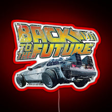 Charger l&#39;image dans la galerie, Back to the future RGB neon sign red