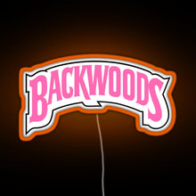 Charger l&#39;image dans la galerie, Backwoods pink RGB neon sign orange