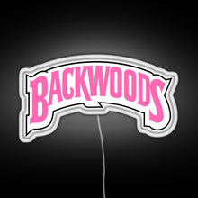 Charger l&#39;image dans la galerie, Backwoods pink RGB neon sign white 