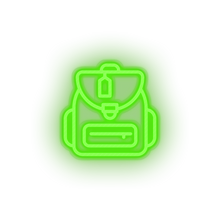 Charger l&#39;image dans la galerie, green bags led backpack bags holiday luggage tourism travel vacation neon factory