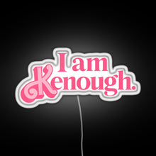 Charger l&#39;image dans la galerie, Barbie I am Kenough Pink Color RGB neon sign white 