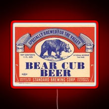 Charger l&#39;image dans la galerie, Bear Cub Beer RGB neon sign red