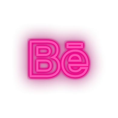 behance social network brand logo Neon led factory