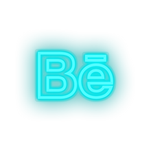 Charger l&#39;image dans la galerie, ice_blue behance social network brand logo led neon factory