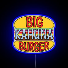 Charger l&#39;image dans la galerie, Big Kahuna Burger Tee RGB neon sign blue
