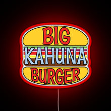 Charger l&#39;image dans la galerie, Big Kahuna Burger Tee RGB neon sign red
