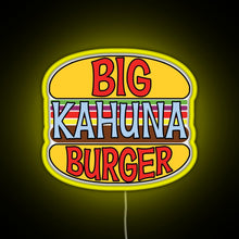 Charger l&#39;image dans la galerie, Big Kahuna Burger Tee RGB neon sign yellow