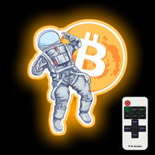 Charger l&#39;image dans la galerie, Bitcoin Astronaut BTC Mooning neon sign