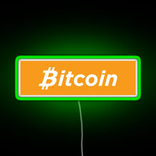 Charger l&#39;image dans la galerie, Bitcoin Box Logo RGB neon sign green