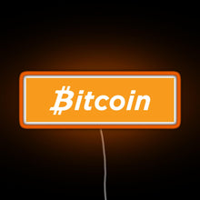 Charger l&#39;image dans la galerie, Bitcoin Box Logo RGB neon sign orange