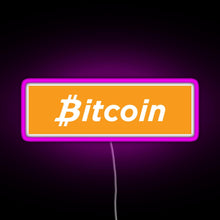 Charger l&#39;image dans la galerie, Bitcoin Box Logo RGB neon sign  pink