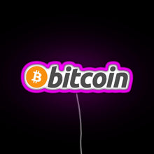 Charger l&#39;image dans la galerie, Bitcoin Crypto Currency Traders RGB neon sign  pink