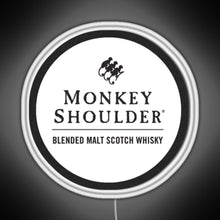 Charger l&#39;image dans la galerie, Blended Malt Monkey Shoulder Scotch RGB neon sign white 