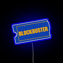 Charger l&#39;image dans la galerie, Blockbuster Video Logo RGB neon sign blue
