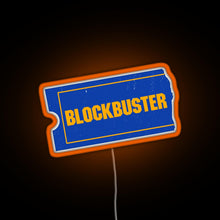 Charger l&#39;image dans la galerie, Blockbuster Video Logo RGB neon sign orange
