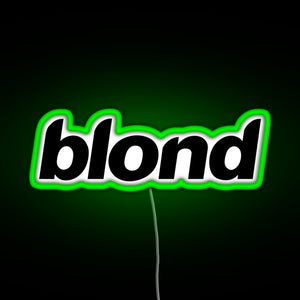 blond RGB neon sign green