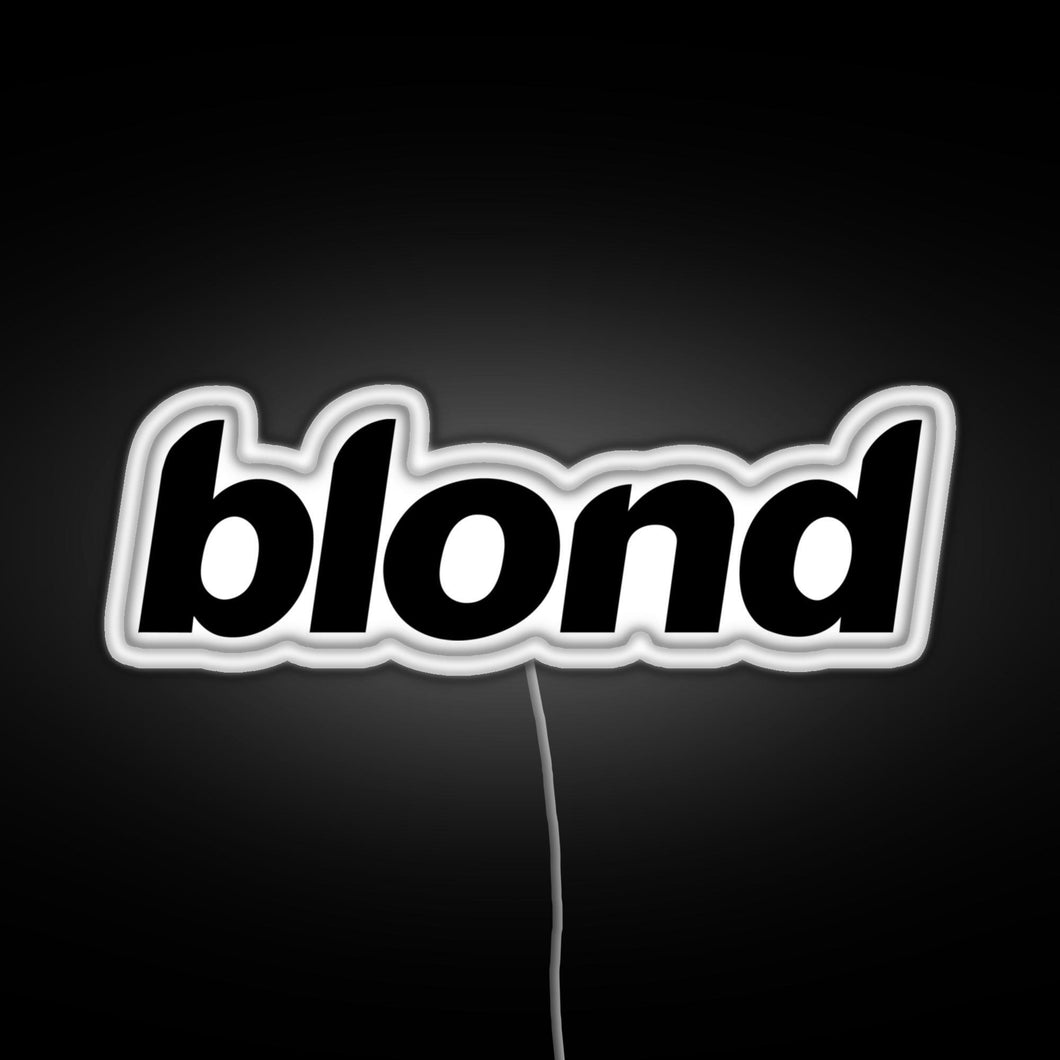 blond RGB neon sign white 