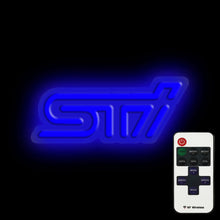 Charger l&#39;image dans la galerie, Blue logo STI car wall neon lights