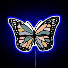 Charger l&#39;image dans la galerie, Boho Butterfly RGB neon sign blue