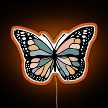Charger l&#39;image dans la galerie, Boho Butterfly RGB neon sign orange