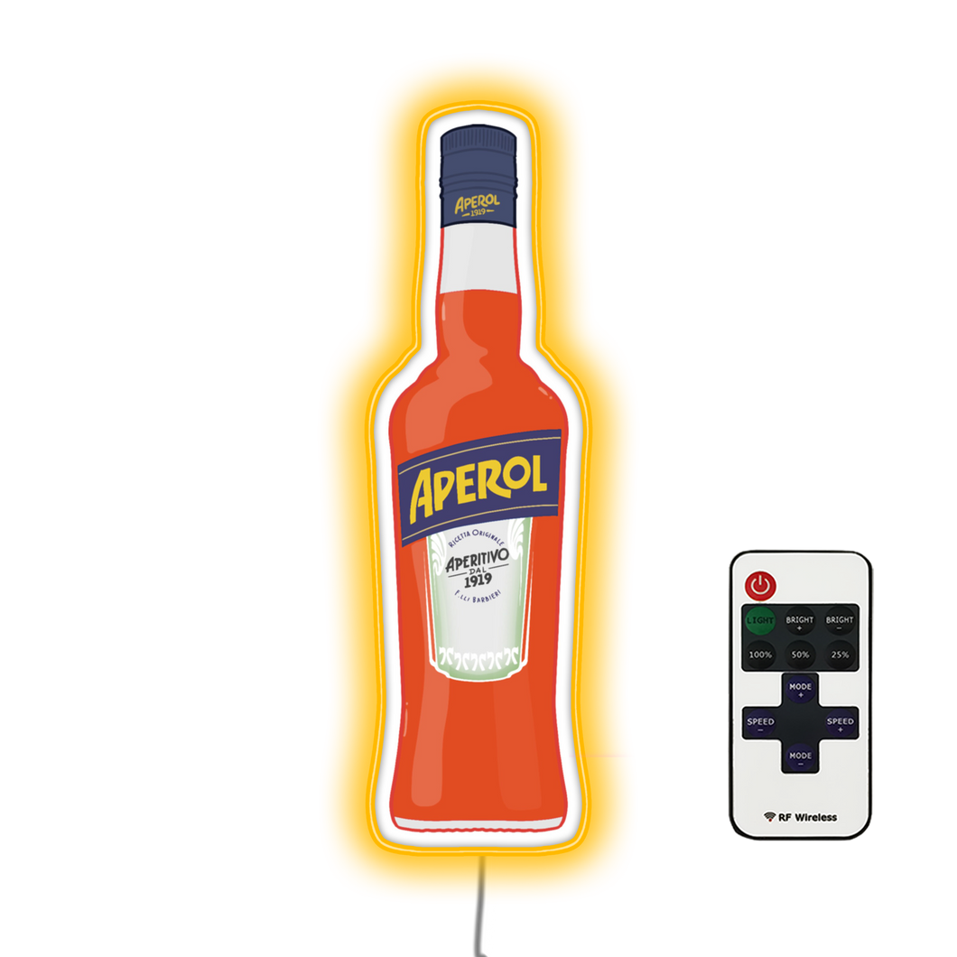 Bottle of Aperol Bar Neon Sign