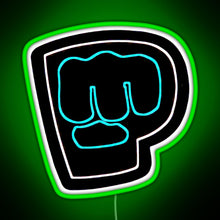 Charger l&#39;image dans la galerie, Brofist Logo Pewdiepie RGB neon sign green