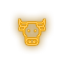 Charger l&#39;image dans la galerie, warm_white bufalo led animal buffalo cape cartoon fauna herbivore zoo neon factory
