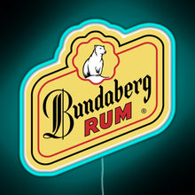 Charger l&#39;image dans la galerie, Bundaberg Rum logo RGB neon sign lightblue 