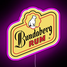 Charger l&#39;image dans la galerie, Bundaberg Rum logo RGB neon sign  pink