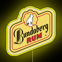 Charger l&#39;image dans la galerie, Bundaberg Rum logo RGB neon sign yellow