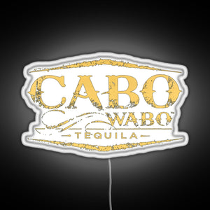 Cabo Wabo Tequila RGB neon sign white 
