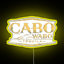 Charger l&#39;image dans la galerie, Cabo Wabo Tequila RGB neon sign yellow