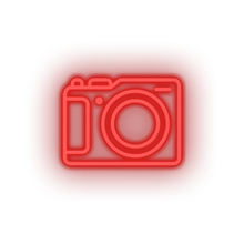 Charger l&#39;image dans la galerie, red camera led camera holiday photo shot tourism travel vacation neon factory