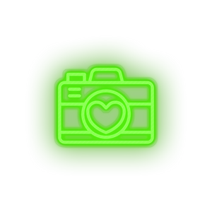 green camera led camera image love picture relationship romance valentine day neon factory