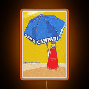 CAMPARI RETRO PICTURE RGB neon sign orange