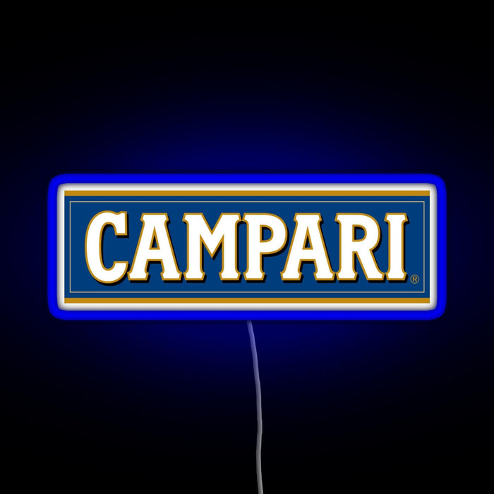 Campari RGB neon sign blue