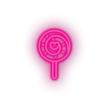 Charger l&#39;image dans la galerie, pink candy led candy lollipop love relationship romance sweet valentine day neon factory