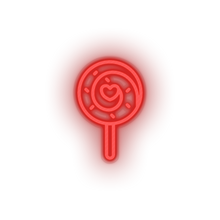 Charger l&#39;image dans la galerie, red candy led candy lollipop love relationship romance sweet valentine day neon factory