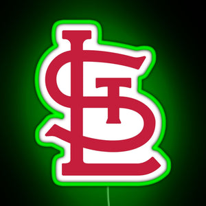 Cardinals City RGB neon sign green